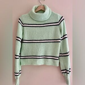 Wild Fable Striped Turtleneck Sweater